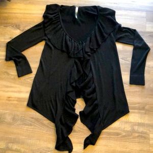 KENZIE black sparkly cardigan